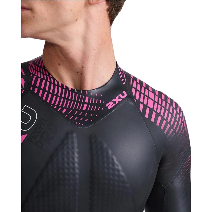 2024 2XU Mens Propel Pro Wetsuit MW5124c - Black / Punk Pink